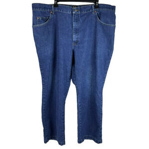 LEE Regular Fit Jeans Men's 42 X 32 (Measure 42x28) Blue Denim Straight Leg